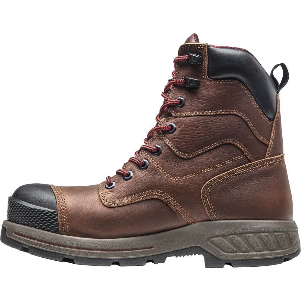 Bocanci De Muncă Timberland Barbati Maro/Negrii - Pro® Endurance Hd 8\" Comp Toe - Romania - CDQYPE72